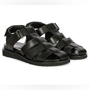Saint G Leather Flat Sandals - Neive